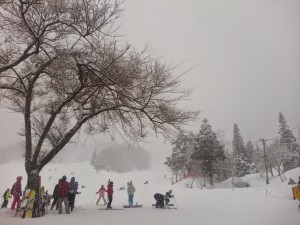 吹雪の揖斐高原スキー場
